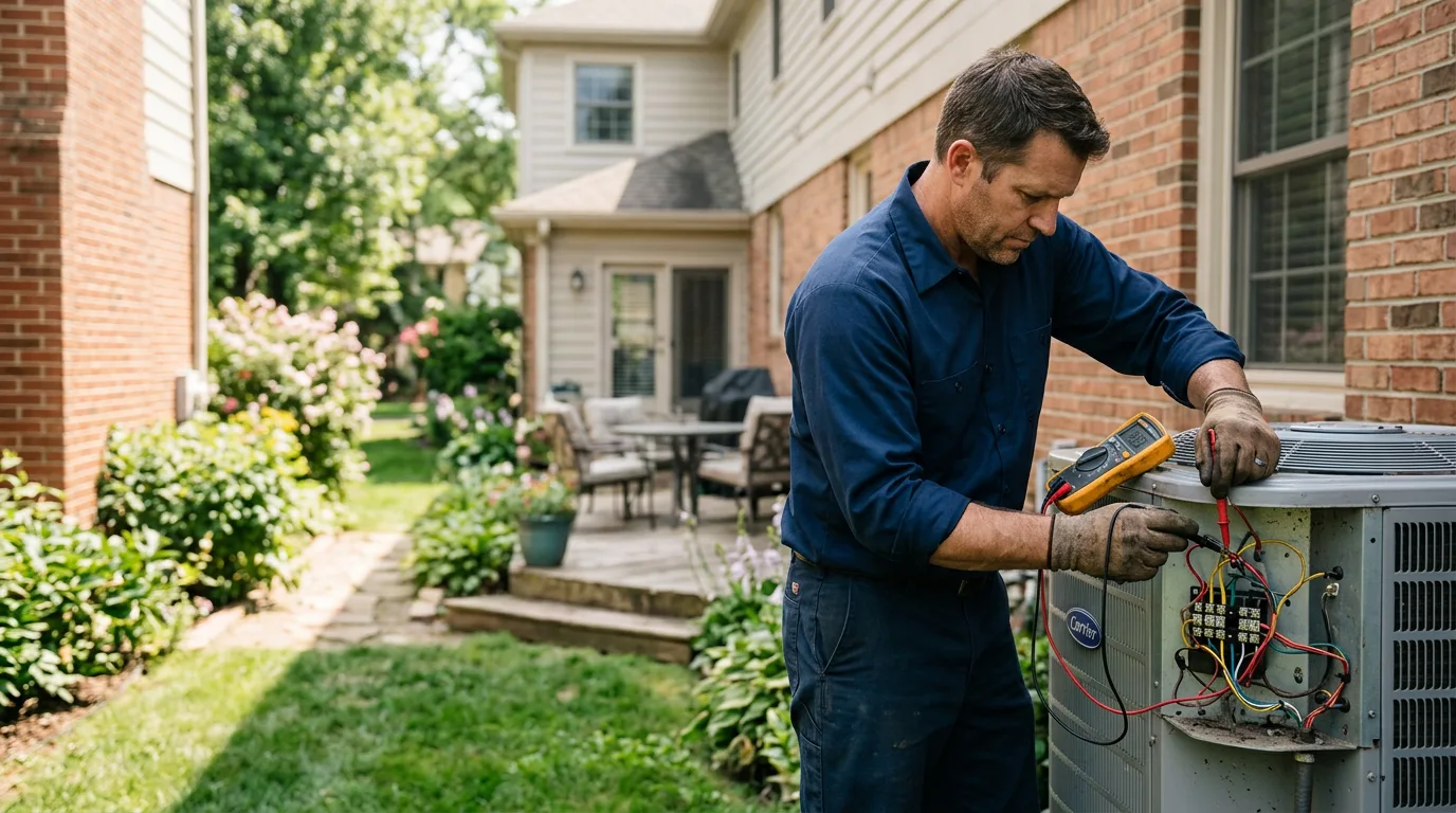 HVAC technician working near Ixonia, WI